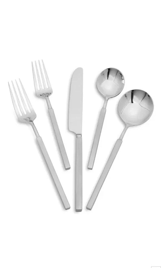 Fortessa Tableware Jaxson Brushed Mirrored 20 Pcs 18/10 Stainless Steel NEW